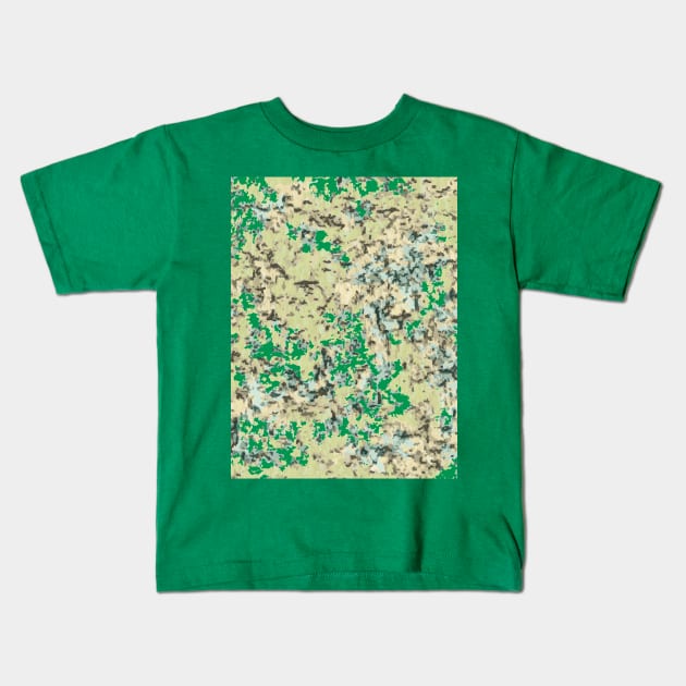 Grassland Camouflage Kids T-Shirt by Sanworld